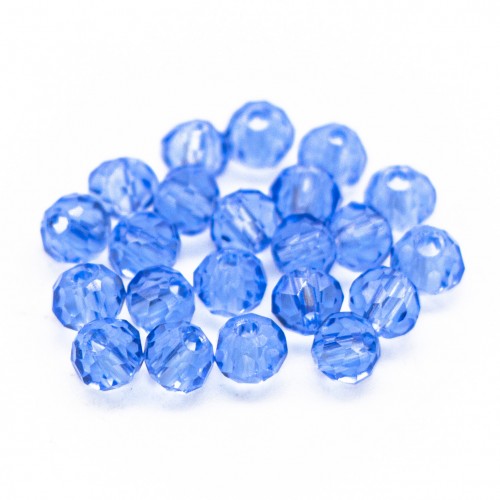 Бусины рондели 2мм, васильковый прозрачный